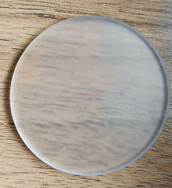 Frosted glass cover with etched surface for LED inground/underground light